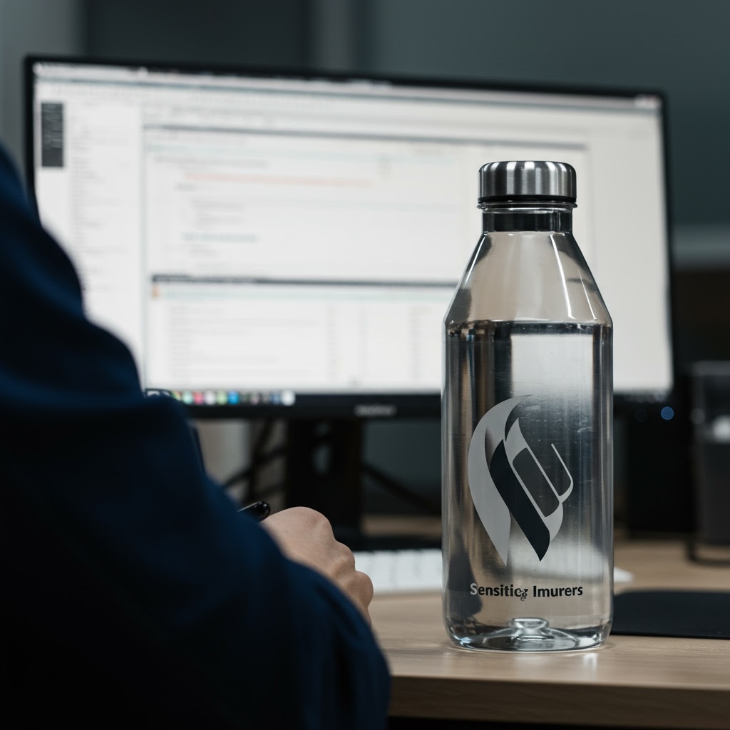 Unacceptable: Confidential info in background